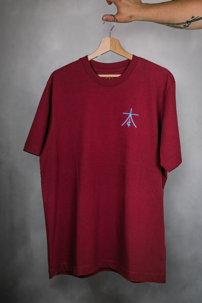 SAHARA T-shirt BURGUNDY