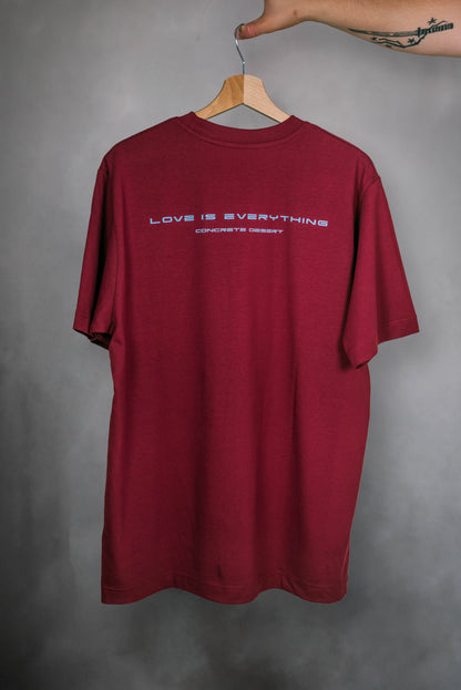 SAHARA T-shirt BURGUNDY