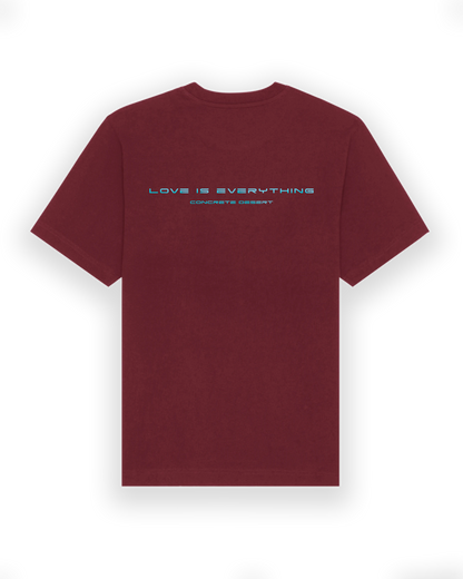 SAHARA T-shirt BURGUNDY